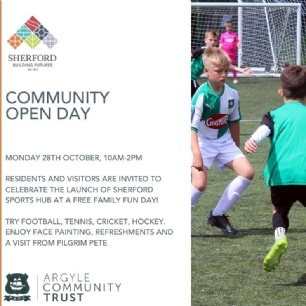  NEW PITCHES AND PARTNERSHIP: SHERFORD TEAMS UP WITH ARGYLE COMMUNITY TRUST TO OPEN OUTDOOR SPORTS FACILITY 